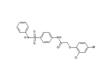 N-[4-(anilinosulfonyl)phenyl]-2-(4-bromo-2-chlorophenoxy)acetamide