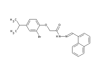 2-(2-bromo-4-isopropylphenoxy)-N'-(1-naphthylmethylene)acetohydrazide