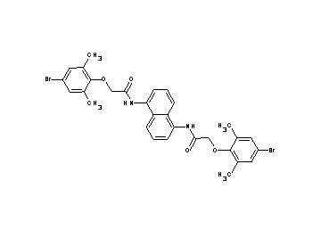 N,N'-1,5-naphthalenediylbis[2-(4-bromo-2,6-dimethylphenoxy)acetamide]