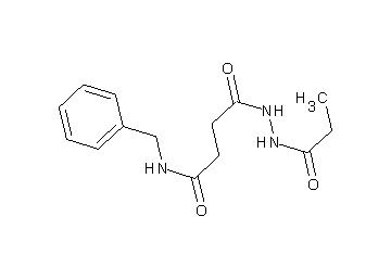 N-benzyl-4-oxo-4-(2-propionylhydrazino)butanamide