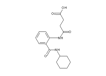 4-({2-[(cyclohexylamino)carbonyl]phenyl}amino)-4-oxobutanoic acid
