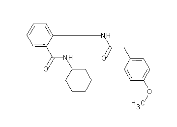 N-cyclohexyl-2-{[(4-methoxyphenyl)acetyl]amino}benzamide