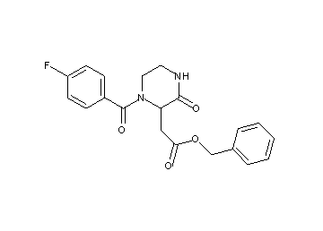 benzyl [1-(4-fluorobenzoyl)-3-oxo-2-piperazinyl]acetate