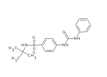 4-[(anilinocarbonyl)amino]-N-(tert-butyl)benzenesulfonamide