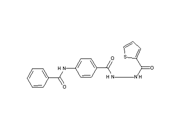 N-(4-{[2-(2-thienylcarbonyl)hydrazino]carbonyl}phenyl)benzamide