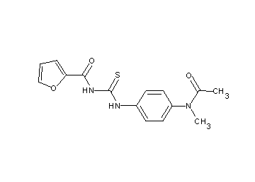 N-[({4-[acetyl(methyl)amino]phenyl}amino)carbonothioyl]-2-furamide