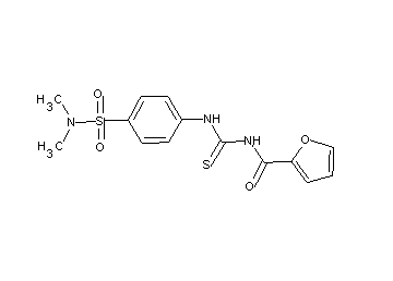 N-[({4-[(dimethylamino)sulfonyl]phenyl}amino)carbonothioyl]-2-furamide - Click Image to Close
