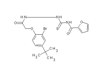 N-({2-[(2-bromo-4-tert-butylphenoxy)acetyl]hydrazino}carbonothioyl)-2-furamide