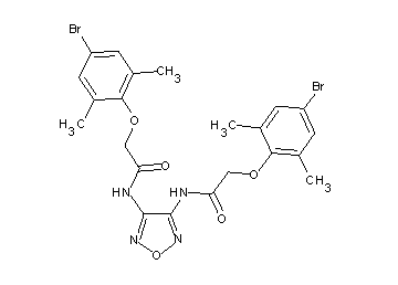 N,N'-1,2,5-oxadiazole-3,4-diylbis[2-(4-bromo-2,6-dimethylphenoxy)acetamide]