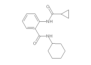 N-cyclohexyl-2-[(cyclopropylcarbonyl)amino]benzamide