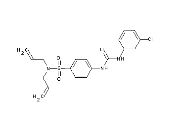 N,N-diallyl-4-({[(3-chlorophenyl)amino]carbonyl}amino)benzenesulfonamide