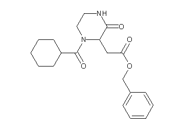 benzyl [1-(cyclohexylcarbonyl)-3-oxo-2-piperazinyl]acetate