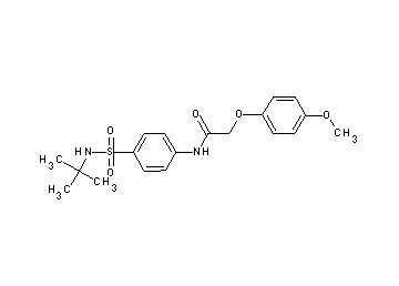 N-{4-[(tert-butylamino)sulfonyl]phenyl}-2-(4-methoxyphenoxy)acetamide