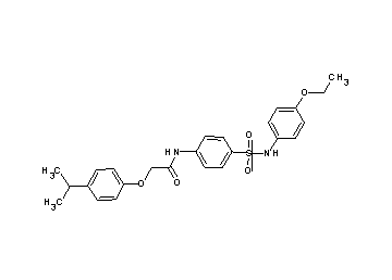 N-(4-{[(4-ethoxyphenyl)amino]sulfonyl}phenyl)-2-(4-isopropylphenoxy)acetamide