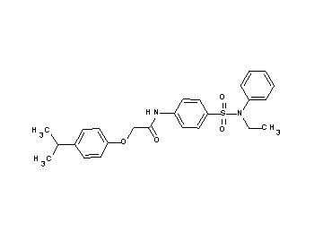 N-(4-{[ethyl(phenyl)amino]sulfonyl}phenyl)-2-(4-isopropylphenoxy)acetamide