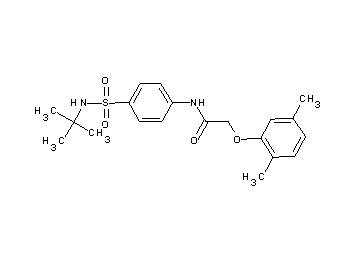 N-{4-[(tert-butylamino)sulfonyl]phenyl}-2-(2,5-dimethylphenoxy)acetamide