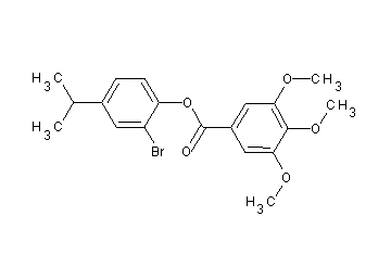 2-bromo-4-isopropylphenyl 3,4,5-trimethoxybenzoate