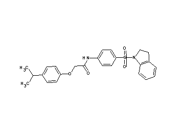 N-[4-(2,3-dihydro-1H-indol-1-ylsulfonyl)phenyl]-2-(4-isopropylphenoxy)acetamide