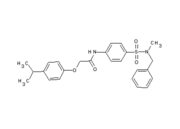 N-(4-{[benzyl(methyl)amino]sulfonyl}phenyl)-2-(4-isopropylphenoxy)acetamide