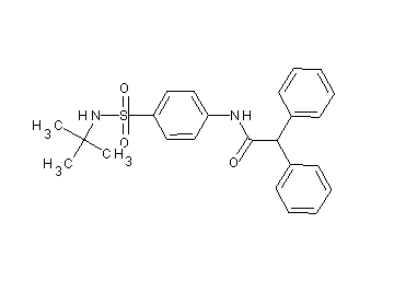 N-{4-[(tert-butylamino)sulfonyl]phenyl}-2,2-diphenylacetamide