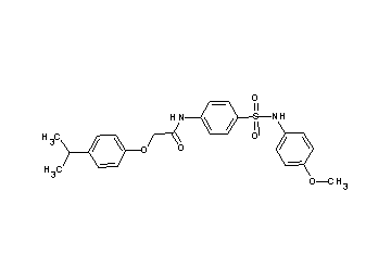 2-(4-isopropylphenoxy)-N-(4-{[(4-methoxyphenyl)amino]sulfonyl}phenyl)acetamide