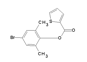 4-bromo-2,6-dimethylphenyl 2-thiophenecarboxylate