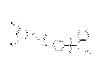 2-(3,5-dimethylphenoxy)-N-(4-{[ethyl(phenyl)amino]sulfonyl}phenyl)acetamide