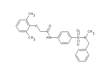 N-(4-{[benzyl(methyl)amino]sulfonyl}phenyl)-2-(2,6-dimethylphenoxy)acetamide