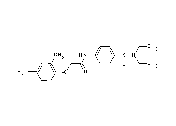 N-{4-[(diethylamino)sulfonyl]phenyl}-2-(2,4-dimethylphenoxy)acetamide