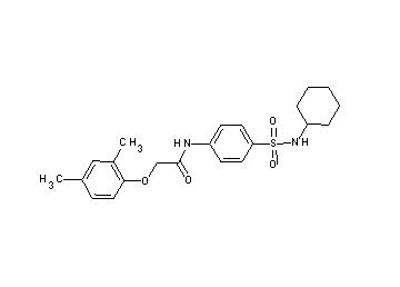 N-{4-[(cyclohexylamino)sulfonyl]phenyl}-2-(2,4-dimethylphenoxy)acetamide
