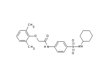 N-{4-[(cyclohexylamino)sulfonyl]phenyl}-2-(2,6-dimethylphenoxy)acetamide
