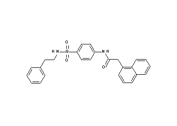 2-(1-naphthyl)-N-(4-{[(2-phenylethyl)amino]sulfonyl}phenyl)acetamide