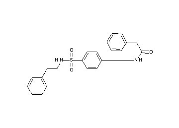 2-phenyl-N-(4-{[(2-phenylethyl)amino]sulfonyl}phenyl)acetamide