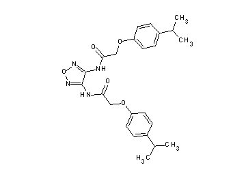 N,N'-1,2,5-oxadiazole-3,4-diylbis[2-(4-isopropylphenoxy)acetamide]