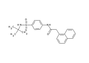 N-{4-[(tert-butylamino)sulfonyl]phenyl}-2-(1-naphthyl)acetamide