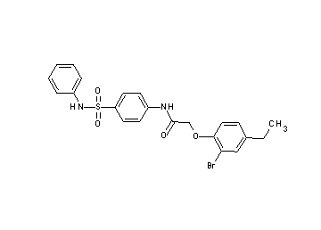 N-[4-(anilinosulfonyl)phenyl]-2-(2-bromo-4-ethylphenoxy)acetamide