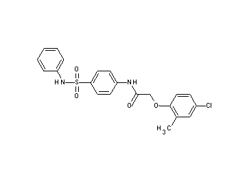 N-[4-(anilinosulfonyl)phenyl]-2-(4-chloro-2-methylphenoxy)acetamide - Click Image to Close