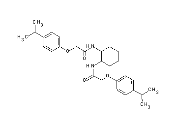 N,N'-1,2-cyclohexanediylbis[2-(4-isopropylphenoxy)acetamide]