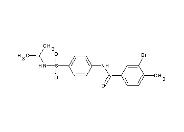 3-bromo-N-{4-[(isopropylamino)sulfonyl]phenyl}-4-methylbenzamide