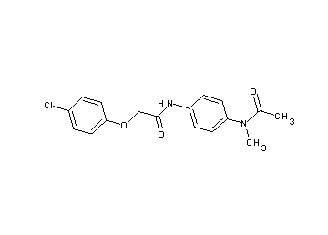 N-{4-[acetyl(methyl)amino]phenyl}-2-(4-chlorophenoxy)acetamide