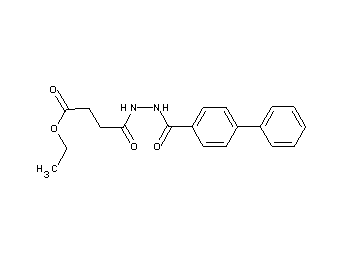 ethyl 4-[2-(4-biphenylylcarbonyl)hydrazino]-4-oxobutanoate