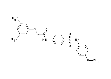 2-(3,5-dimethylphenoxy)-N-(4-{[(4-methoxyphenyl)amino]sulfonyl}phenyl)acetamide