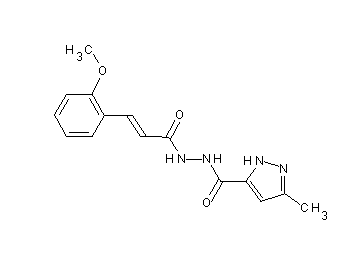 N'-[3-(2-methoxyphenyl)acryloyl]-3-methyl-1H-pyrazole-5-carbohydrazide