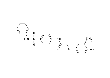 N-[4-(anilinosulfonyl)phenyl]-2-(4-bromo-3-methylphenoxy)acetamide