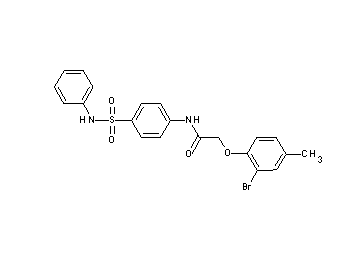 N-[4-(anilinosulfonyl)phenyl]-2-(2-bromo-4-methylphenoxy)acetamide