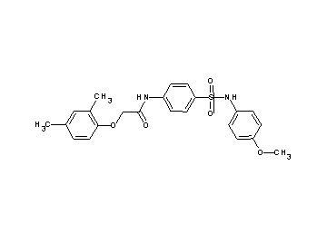 2-(2,4-dimethylphenoxy)-N-(4-{[(4-methoxyphenyl)amino]sulfonyl}phenyl)acetamide