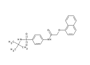 N-{4-[(tert-butylamino)sulfonyl]phenyl}-2-(1-naphthyloxy)acetamide