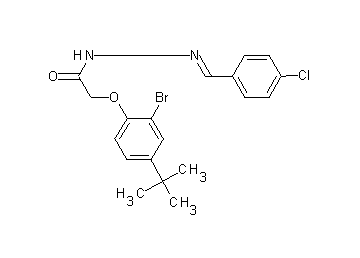 2-(2-bromo-4-tert-butylphenoxy)-N'-(4-chlorobenzylidene)acetohydrazide