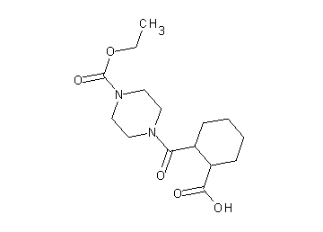 2-{[4-(ethoxycarbonyl)-1-piperazinyl]carbonyl}cyclohexanecarboxylic acid
