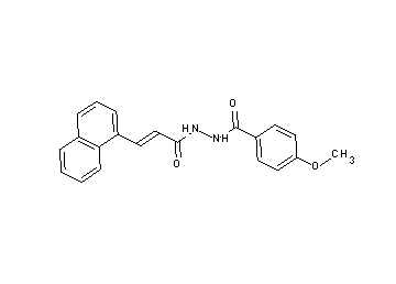 4-methoxy-N'-[3-(1-naphthyl)acryloyl]benzohydrazide